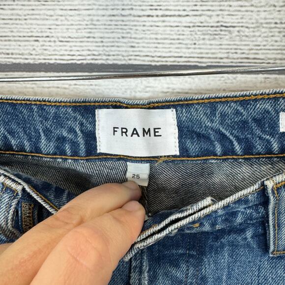 Frame Denim Women's Le Slouch Biodegradable Button Fly Jeans Size 25 - Picture 6 of 10